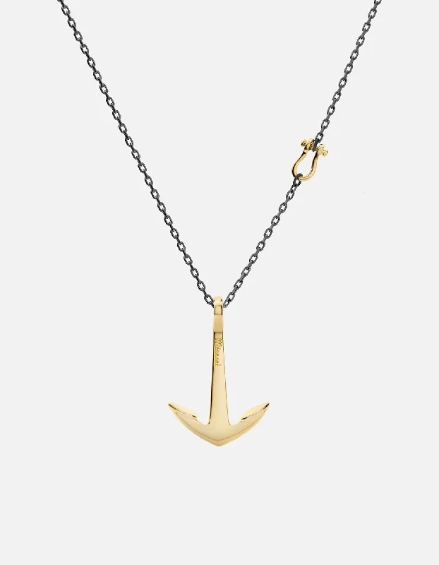 Anchor Necklace, Gold