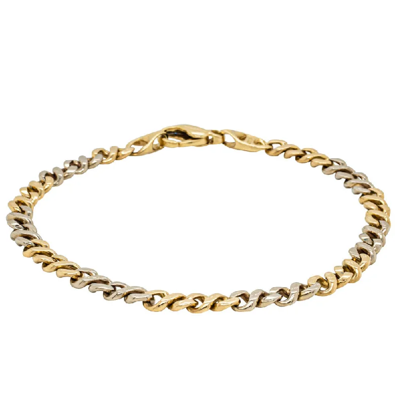 Deja Vu 9ct Yellow & White Gold Bracelet