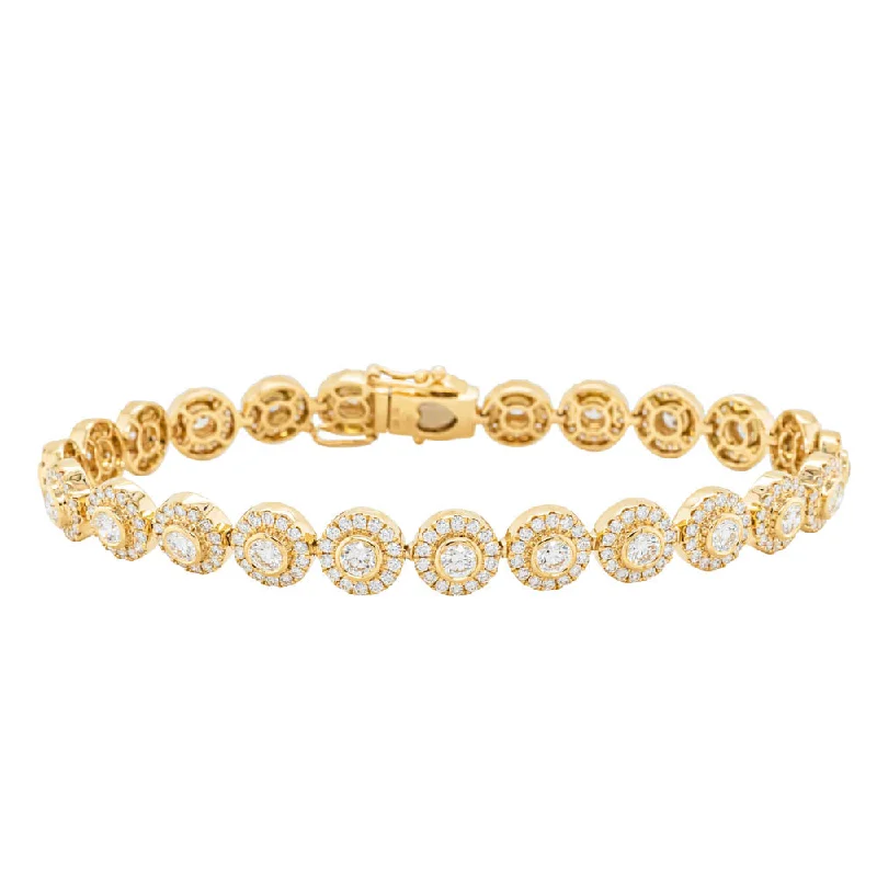 18ct Yellow Gold 4.57ct Diamond Isla Bracelet