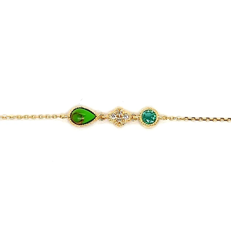 Arabesque Emerald & Diamond Bracelet