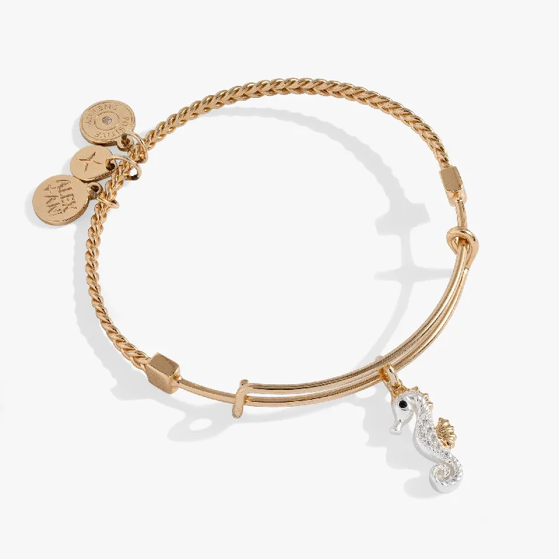 Seahorse Charm Bangle