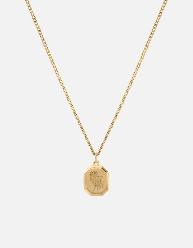 Zodiac Nyle Necklace, Gold Vermeil