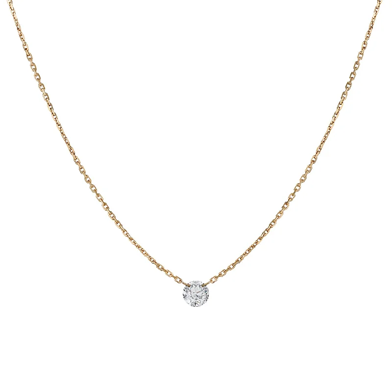 INVISIBLY SET DIAMOND NECKLACE