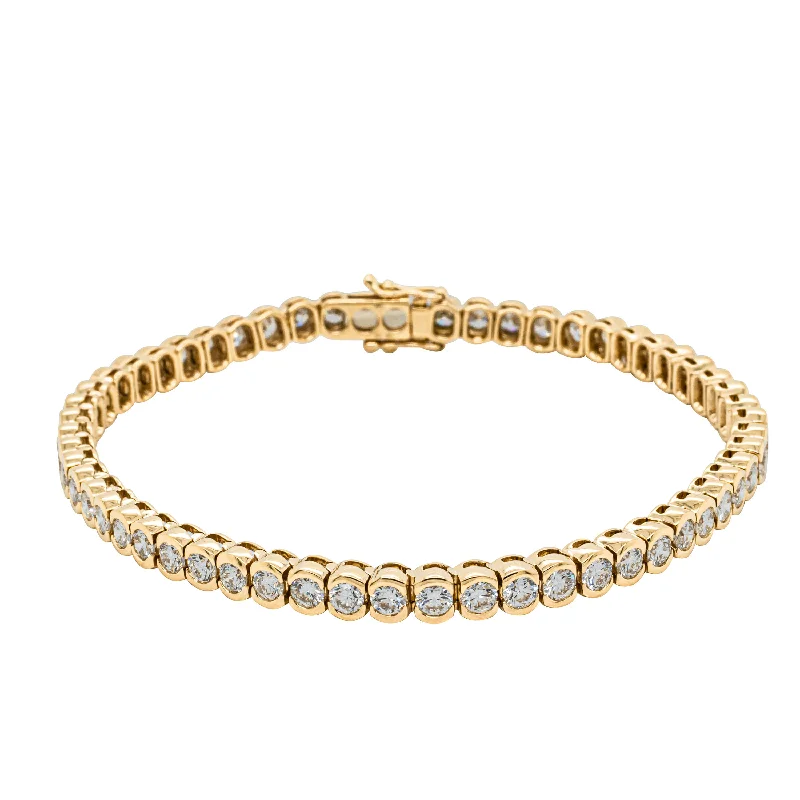 18ct Yellow Gold 4.41ct Diamond Embrace Bracelet