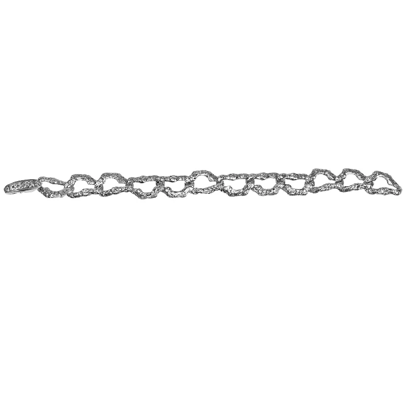 Silver Organic Link Bracelet-Small