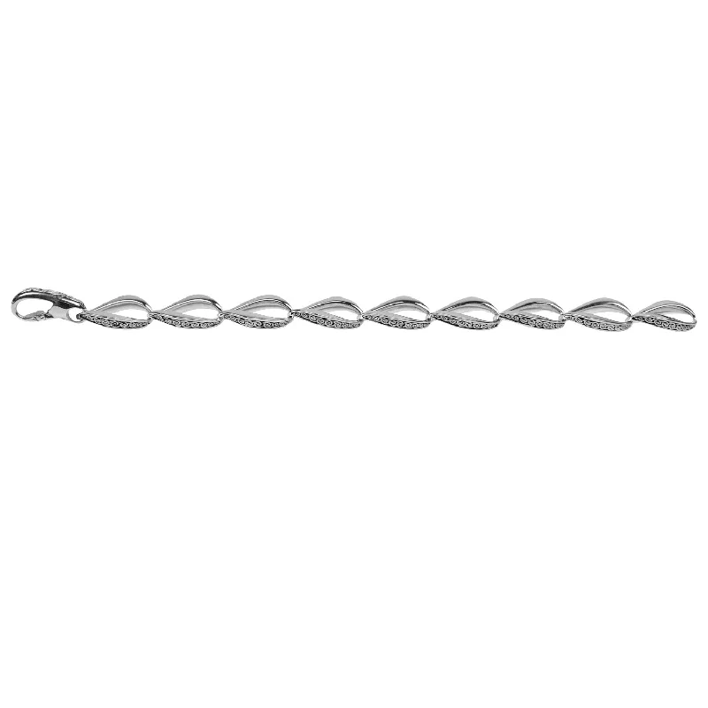 Silver Eternity Knot Link Bracelet