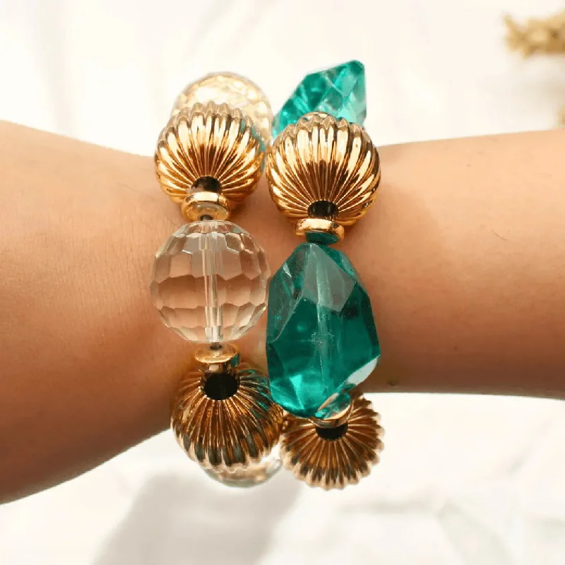 TFC Vortex Ocean Mist Stacked Bracelet (Set of 2)