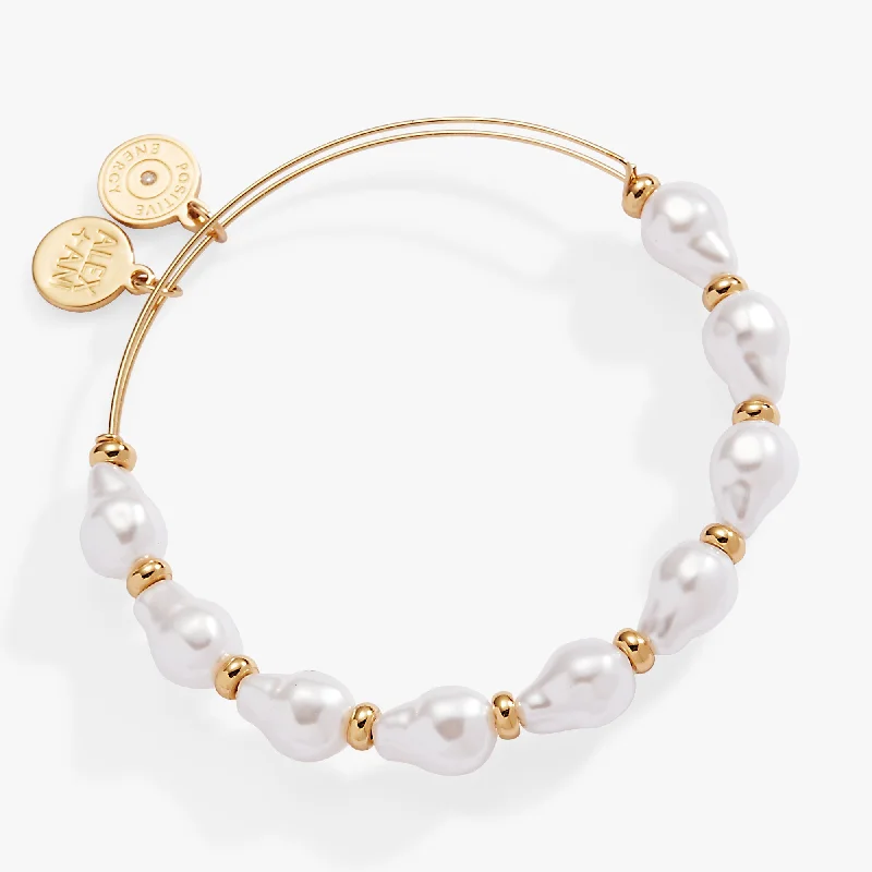 Baroque Pearl Beaded Bangle