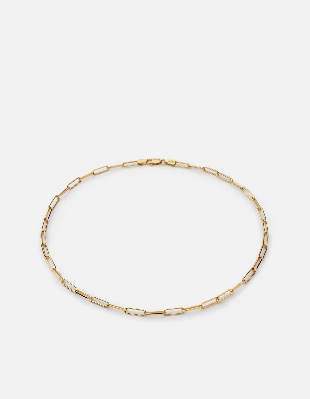 Volt Link Choker, Gold Vermeil