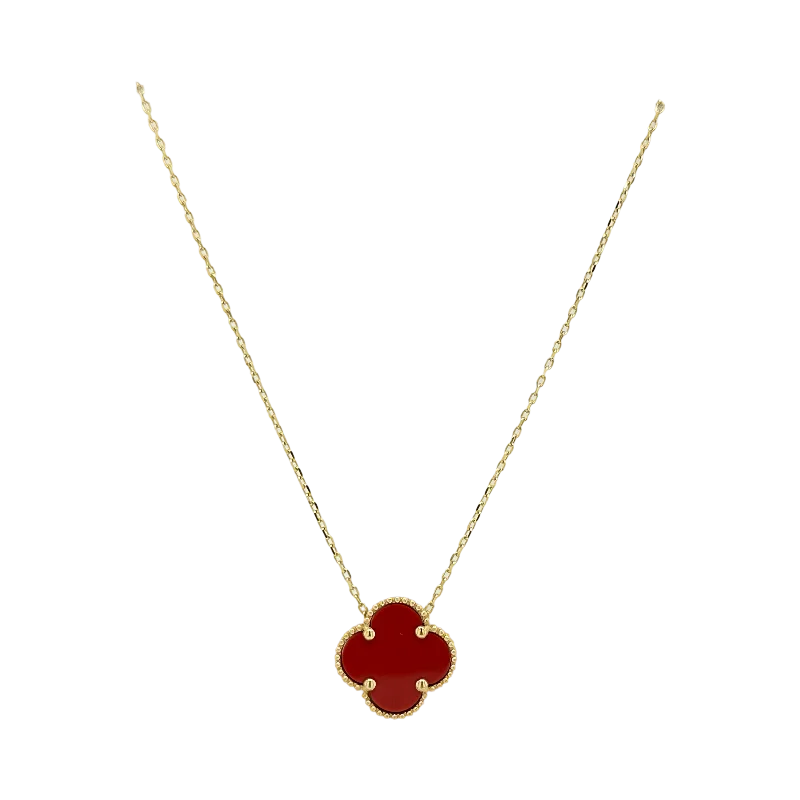 ENAMEL CLOVER NECKLACE