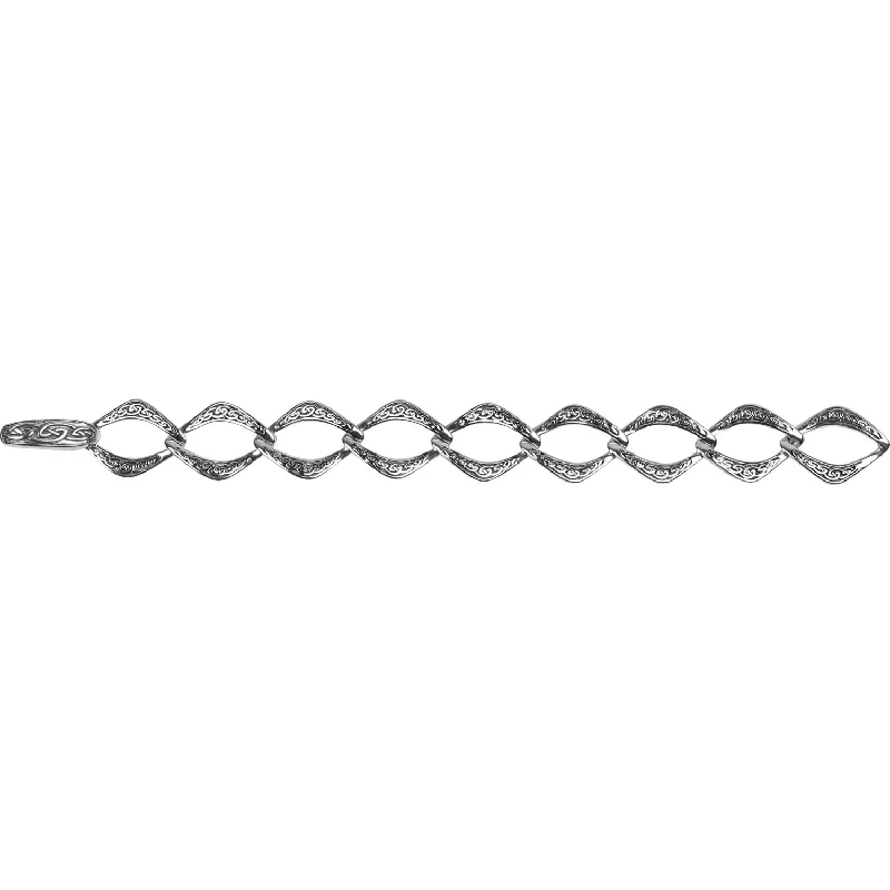 Silver Celtic Knot Link Bracelet