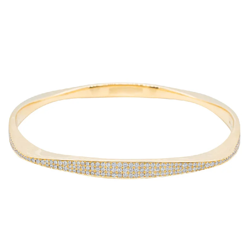 18ct Yellow Gold 2.70ct Diamond Eos Bangle