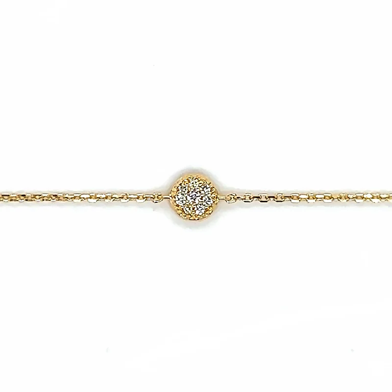 Arabesque Round Diamond Pave Bracelet