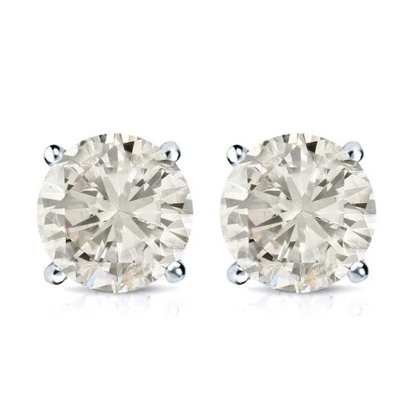 Auriya 2ctw Round Diamond Stud Earrings 14k Gold(J-K, I2-I3)