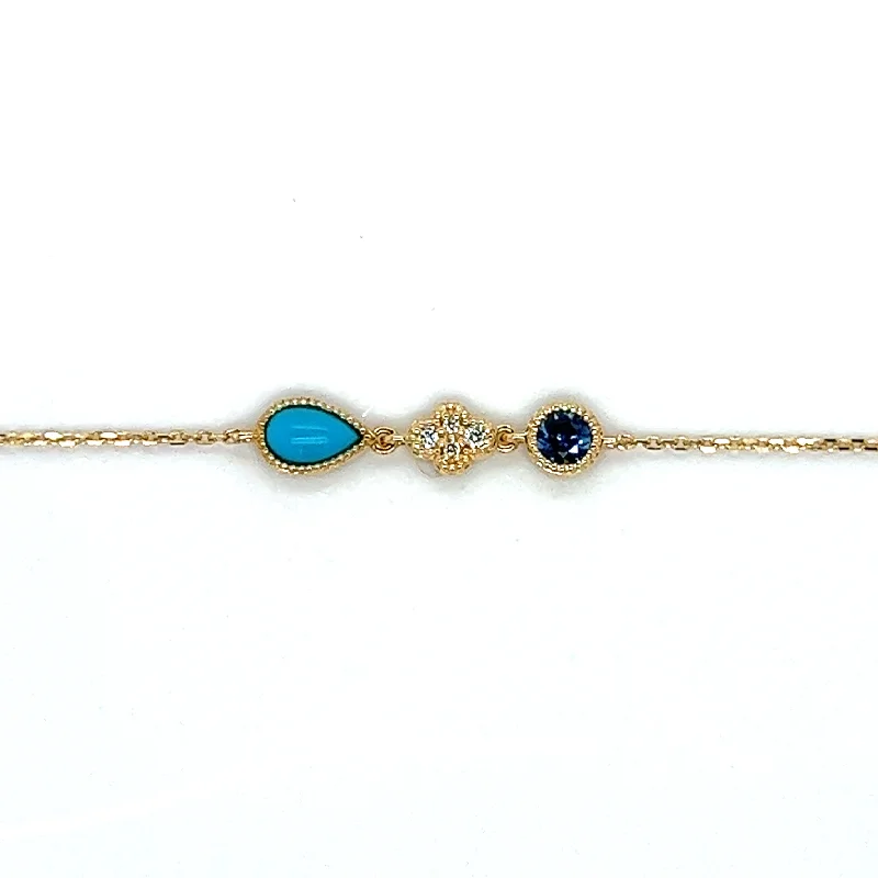 Arabesque Sapphire & Diamond Bracelet