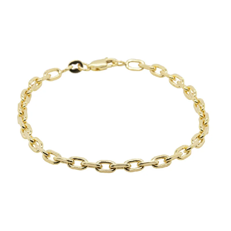 9ct Yellow Gold Chain Link Bracelet