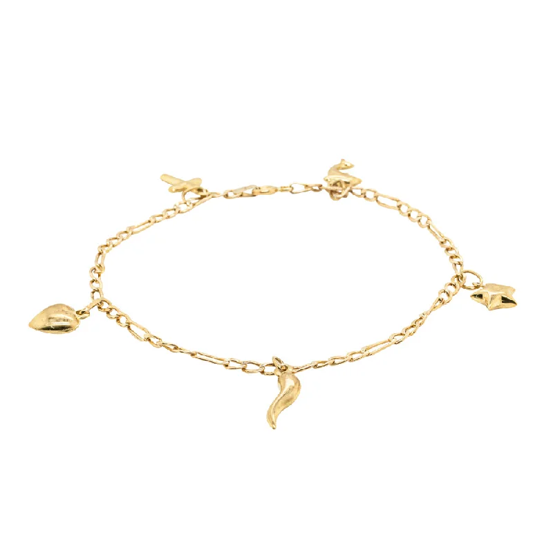 Deja Vu 9ct Yellow Gold Charm Bracelet