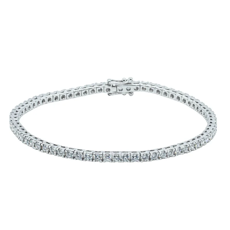 18ct White Gold 3.01ct Diamond Jubilee Bracelet