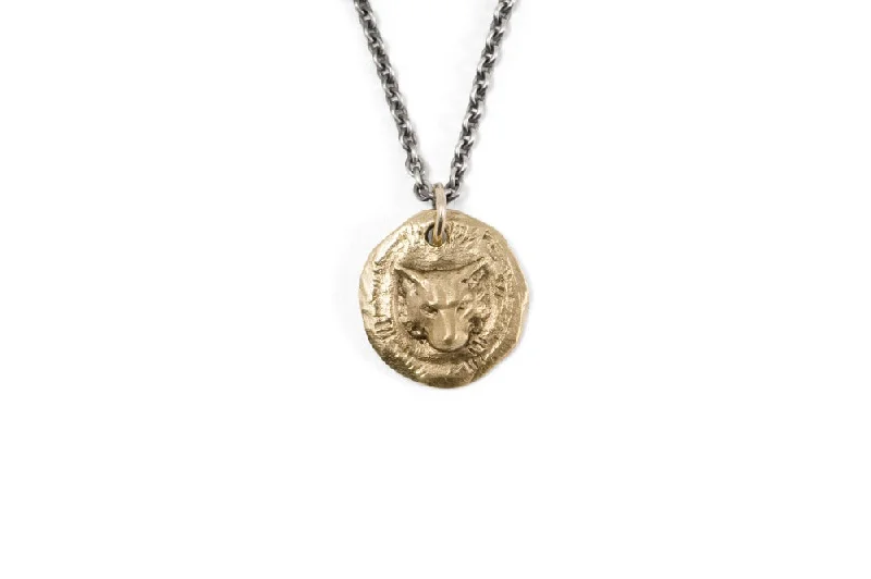 #057 - Necklace Wolf - GOLD