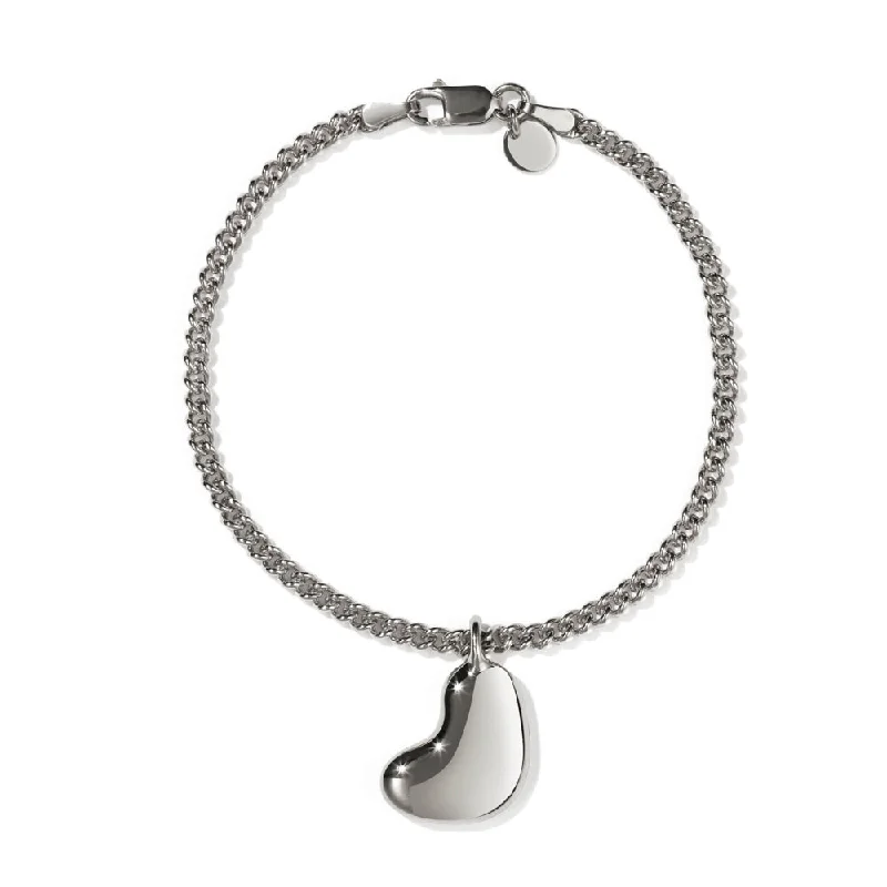 Meadowlark Lava Heart Bracelet - Sterling Silver