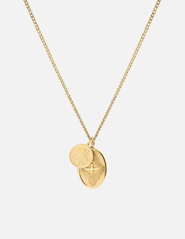 Mini Dove Necklace, Gold