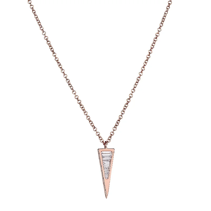 BAGUETTE DIAMOND SPIKE NECKLACE