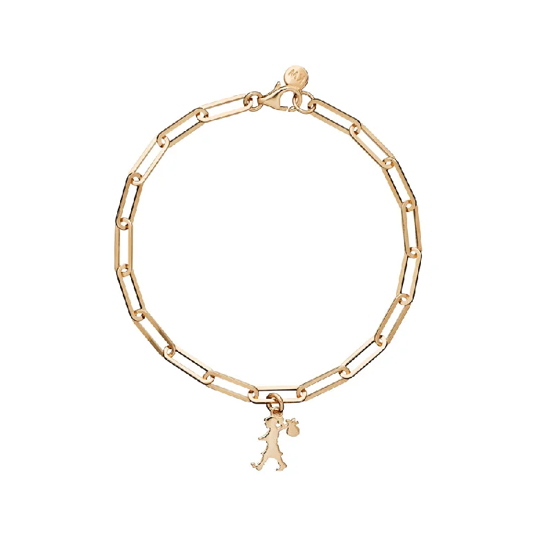 Karen Walker Runaway Girl Charm Bracelet - 9ct Yellow Gold