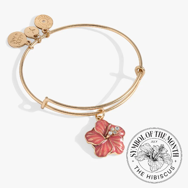 Hibiscus Charm Bangle