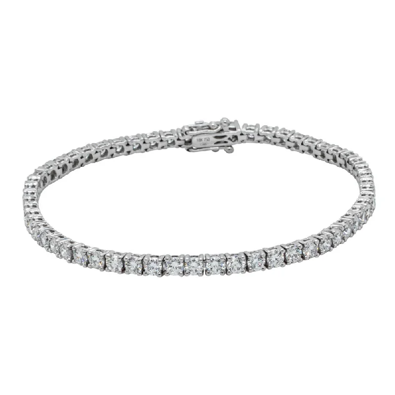 18ct White Gold 5.99ct Diamond Panorama Bracelet