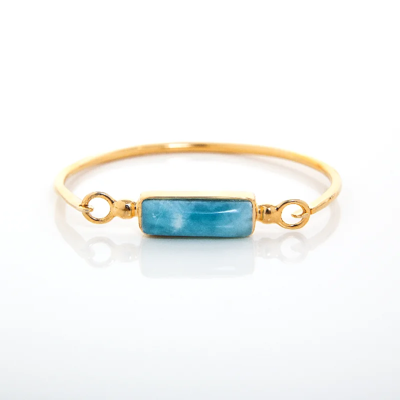 Larimar Bangle Rye Gold Vermeil