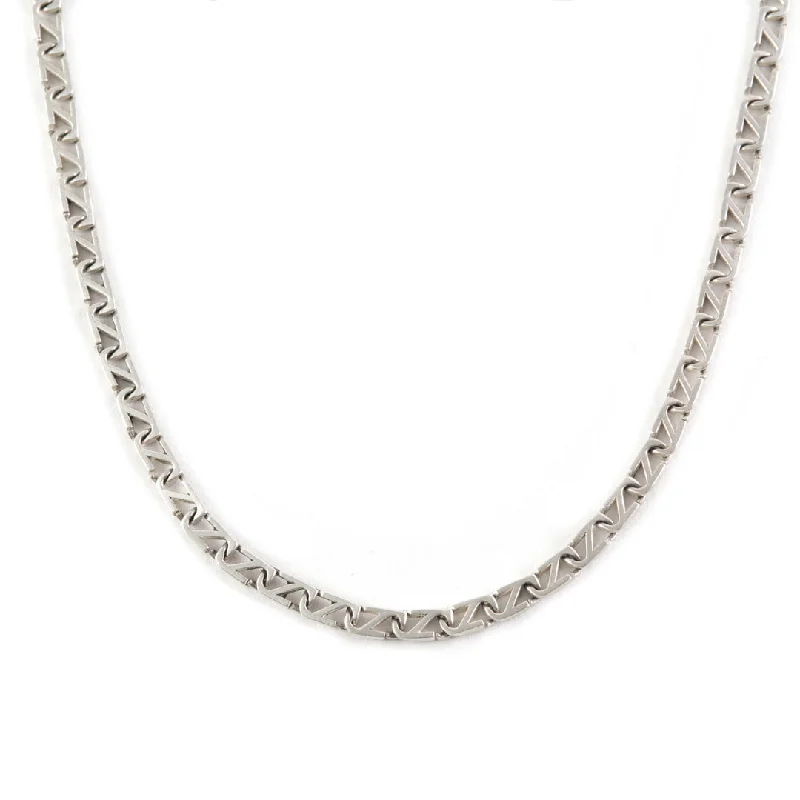 Silver Trademark Chain Link Necklace