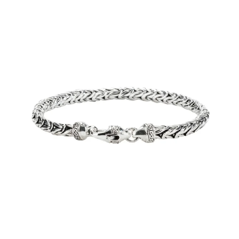 Silver Byzantine Link Bracelet