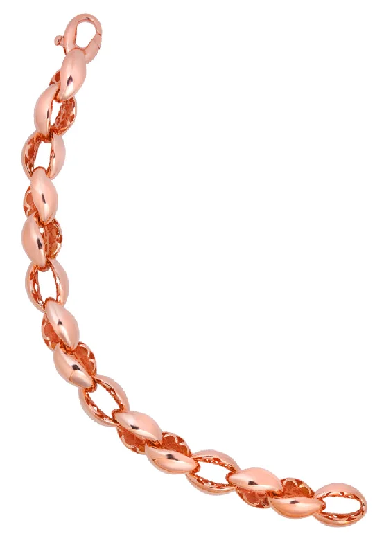 TOMEI Lusso Italia Shining Twisted Bracelet in Rose Gold, Yellow Gold 916