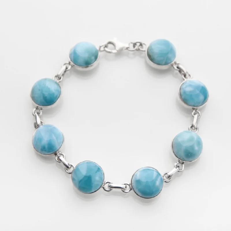 Larimar Stones Bracelet Maya