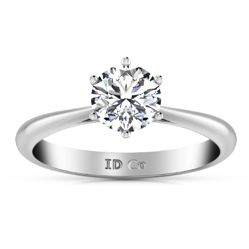 Solitaire Engagement Ring Alexa  14K White Gold