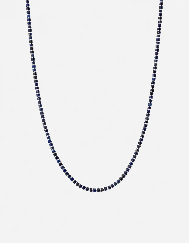 Kato Lapis Necklace, Sterling Silver