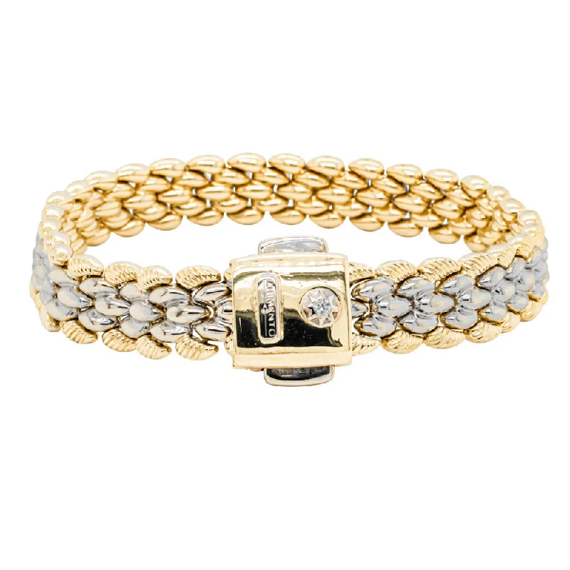 Deja Vu 18ct Yellow Gold Mesh Link Bracelet