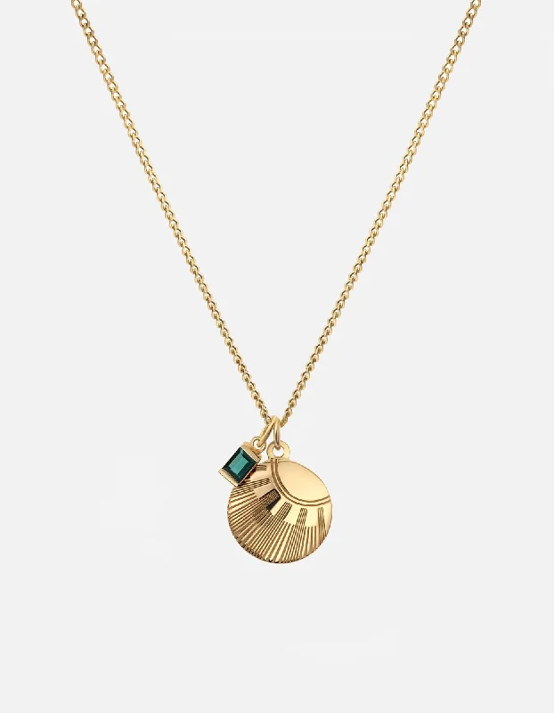 Meridian Quartz Necklace, Gold Vermeil