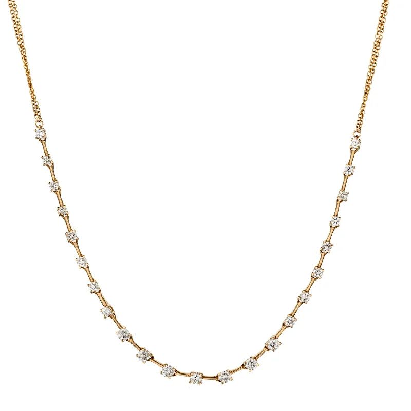 DIAMOND LINE NECKLACE