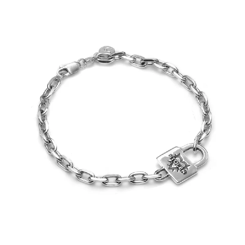 Stolen Girlfriends Club Locked Heart Bracelet - Sterling Silver